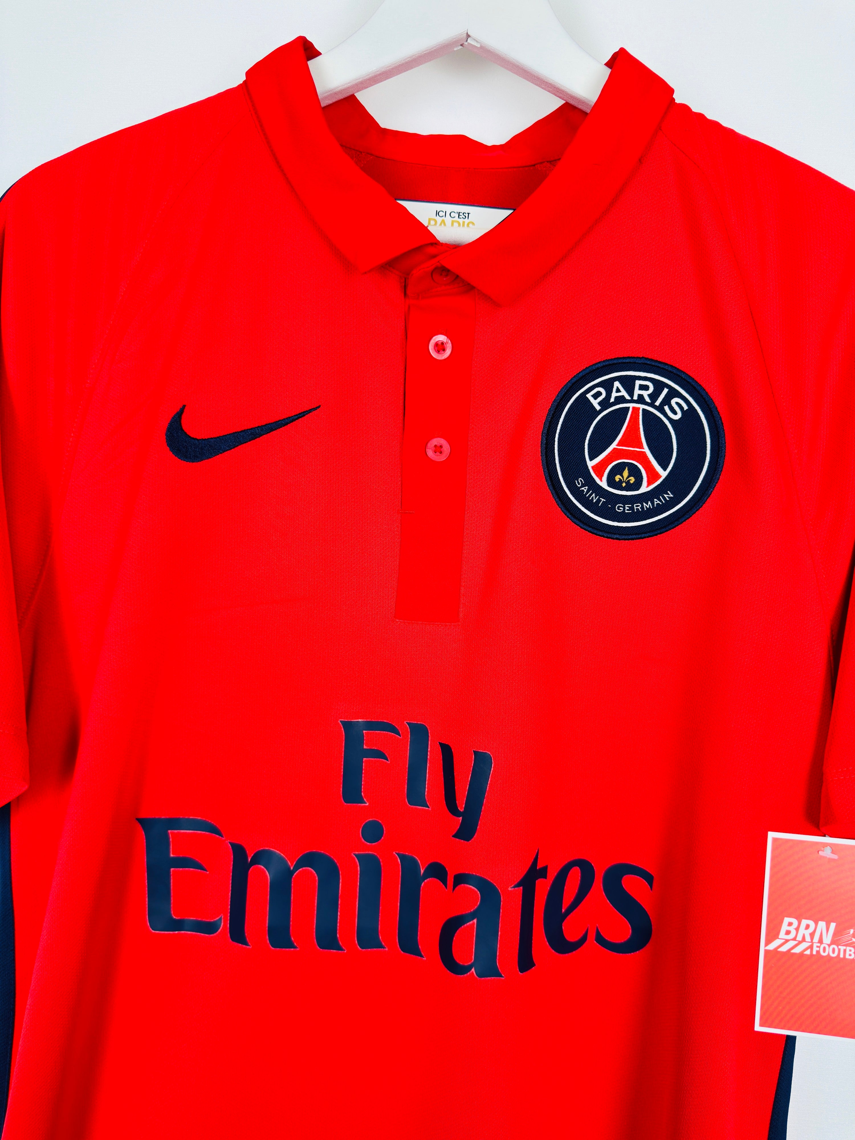 PSG FOOTBALL JERSEY 2014/2015 THIRD - T.SILVA #2 (S)