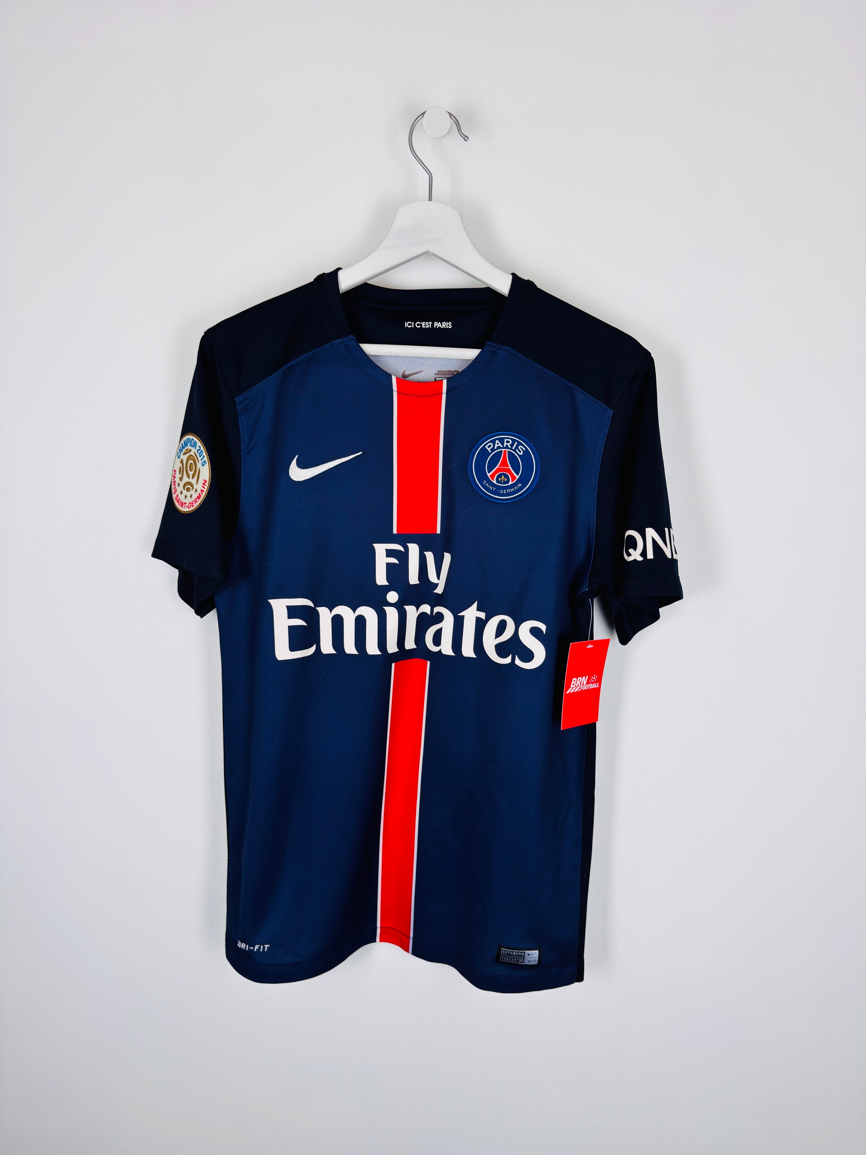 PSG 2015/2016 HOME FOOTBALL JERSEY - IBRAHIMOVIC #10 (S)