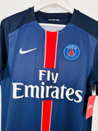 PSG 2015/2016 HOME FOOTBALL JERSEY - IBRAHIMOVIC #10 (S)