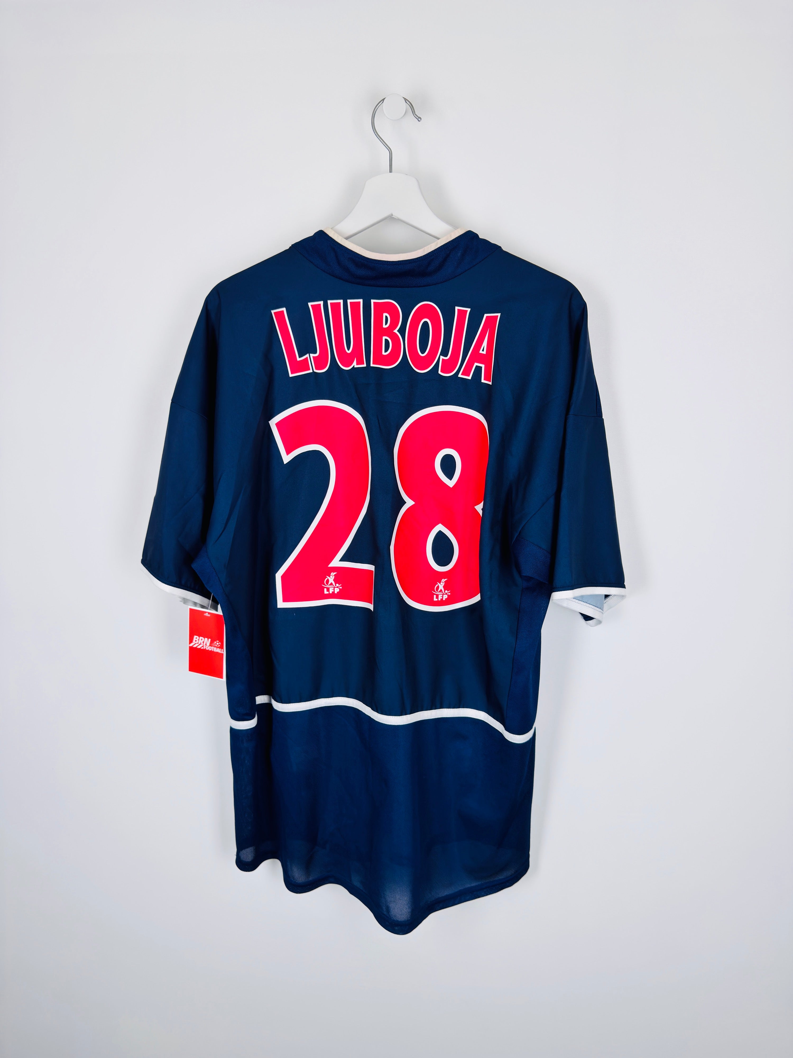 PSG 2002/2003 HOME FOOTBALL SHIRT - LJUBOJA #28 (L)