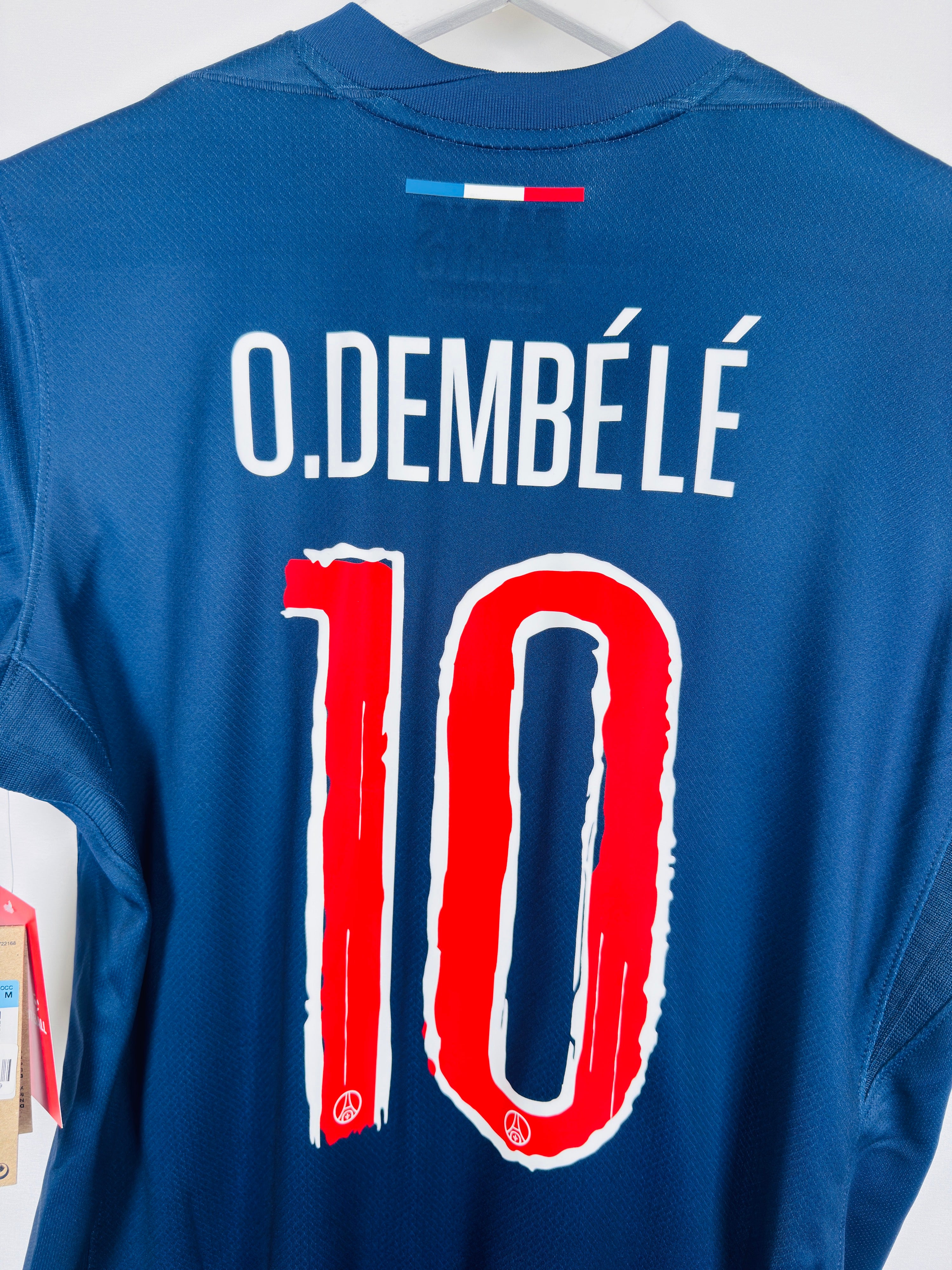 PSG 2024/2025 HOME FOOTBALL JERSEY - O.DEMBÉLÉ #10 (WOMEN'S SIZE M)