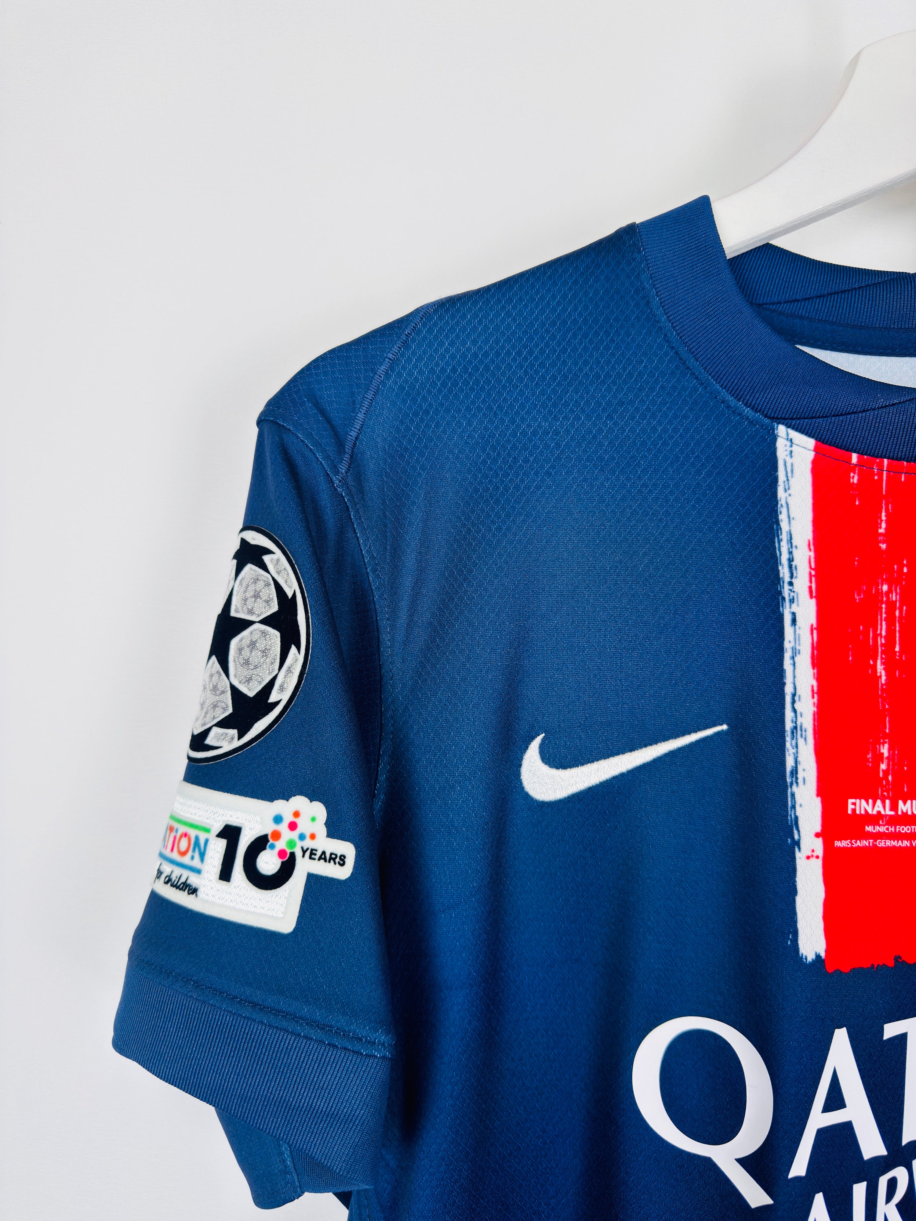 PSG 2024/2025 HOME FOOTBALL JERSEY - O.DEMBÉLÉ #10 (WOMEN'S SIZE M)