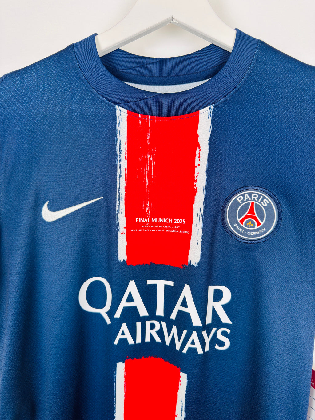 PSG 2024/2025 HOME FOOTBALL JERSEY - O.DEMBÉLÉ #10 (WOMEN'S SIZE M)