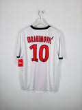 PSG 2013/2014 AWAY FOOTBALL SHIRT - IBRAHIMOVIC #10 (XL)