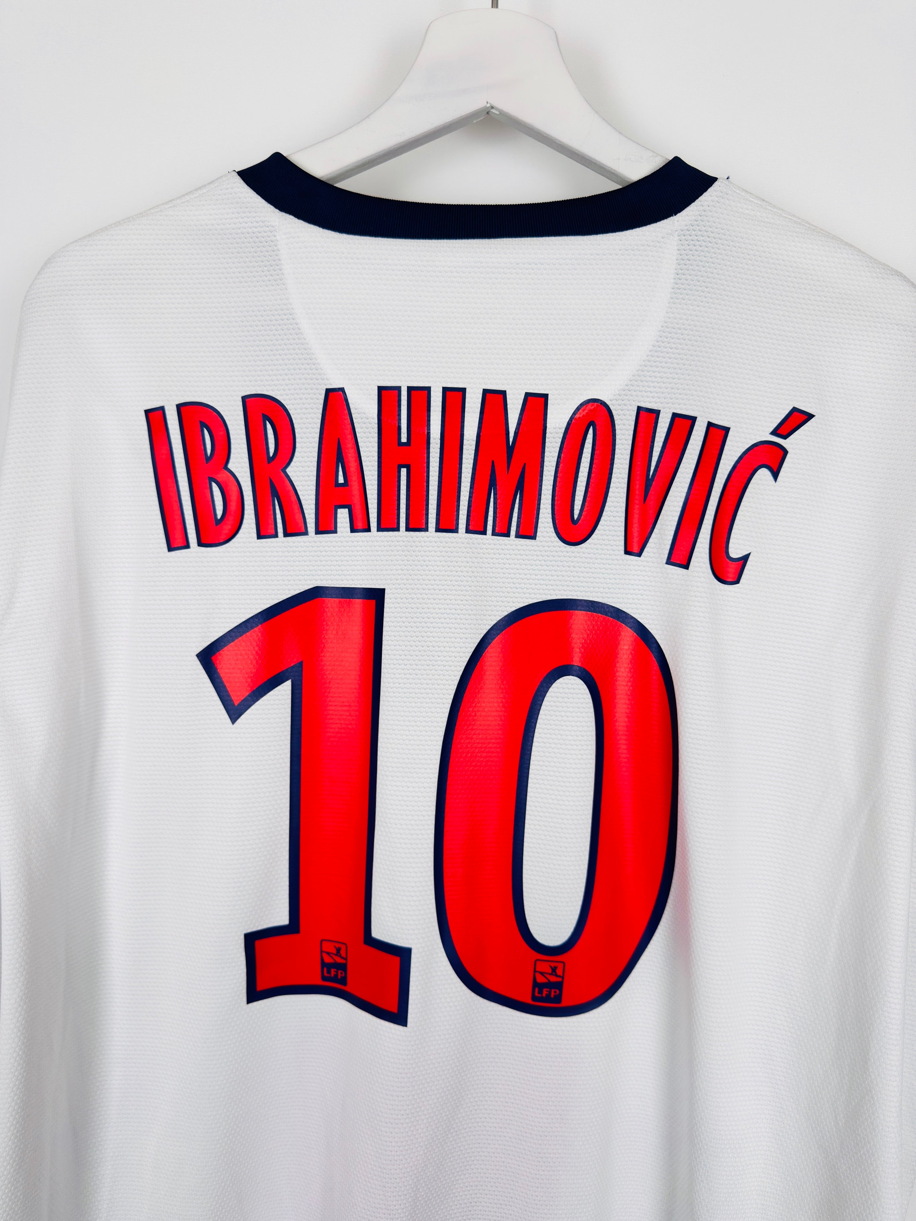 PSG 2013/2014 AWAY FOOTBALL SHIRT - IBRAHIMOVIC #10 (XL)
