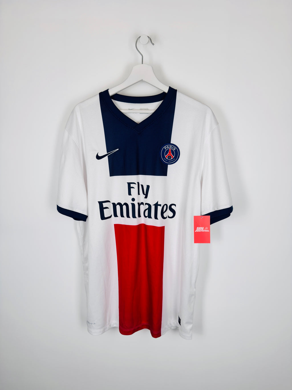 PSG 2013/2014 AWAY FOOTBALL SHIRT - IBRAHIMOVIC #10 (XL)