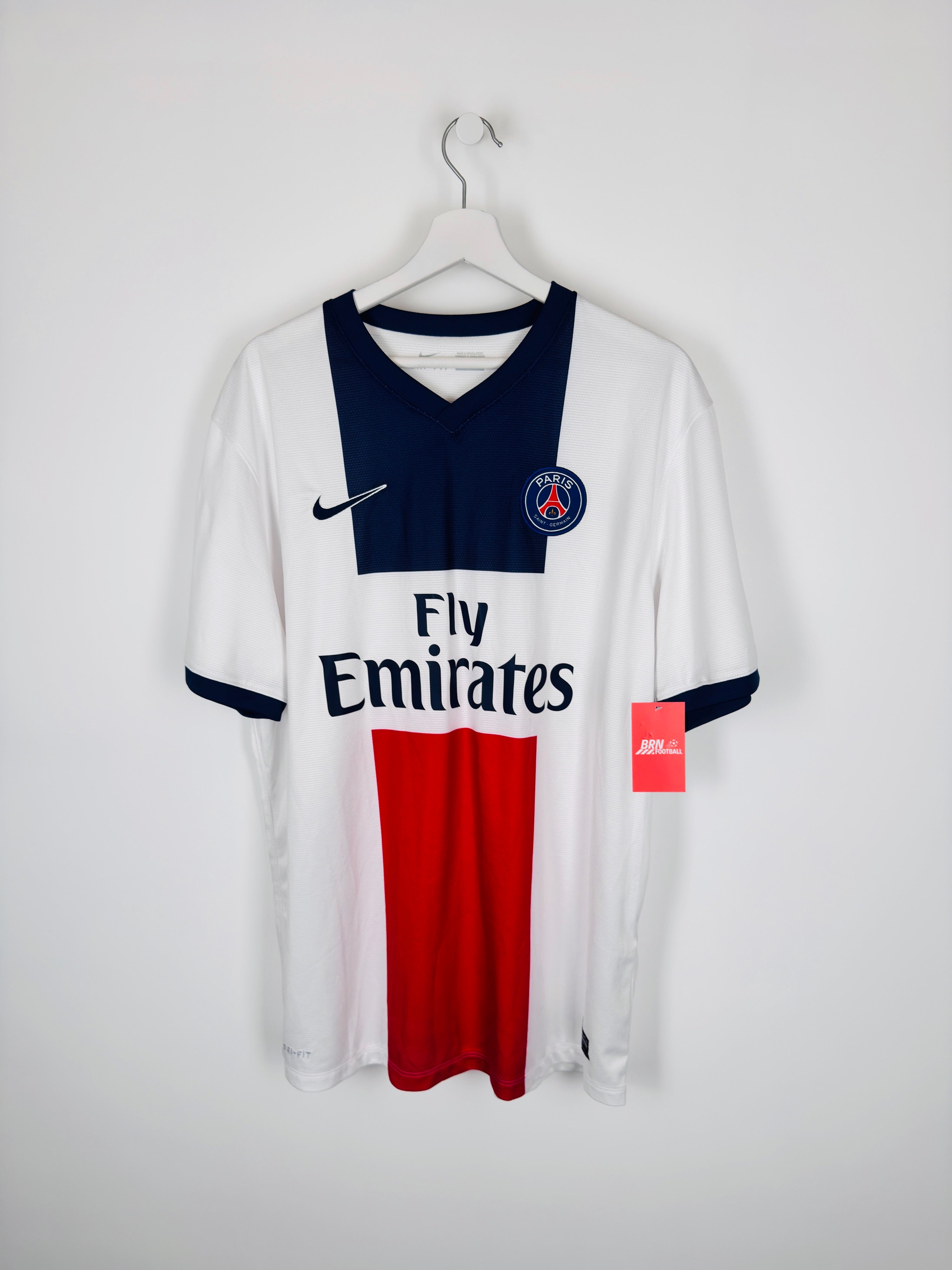 PSG 2013/2014 AWAY FOOTBALL SHIRT - IBRAHIMOVIC #10 (XL)
