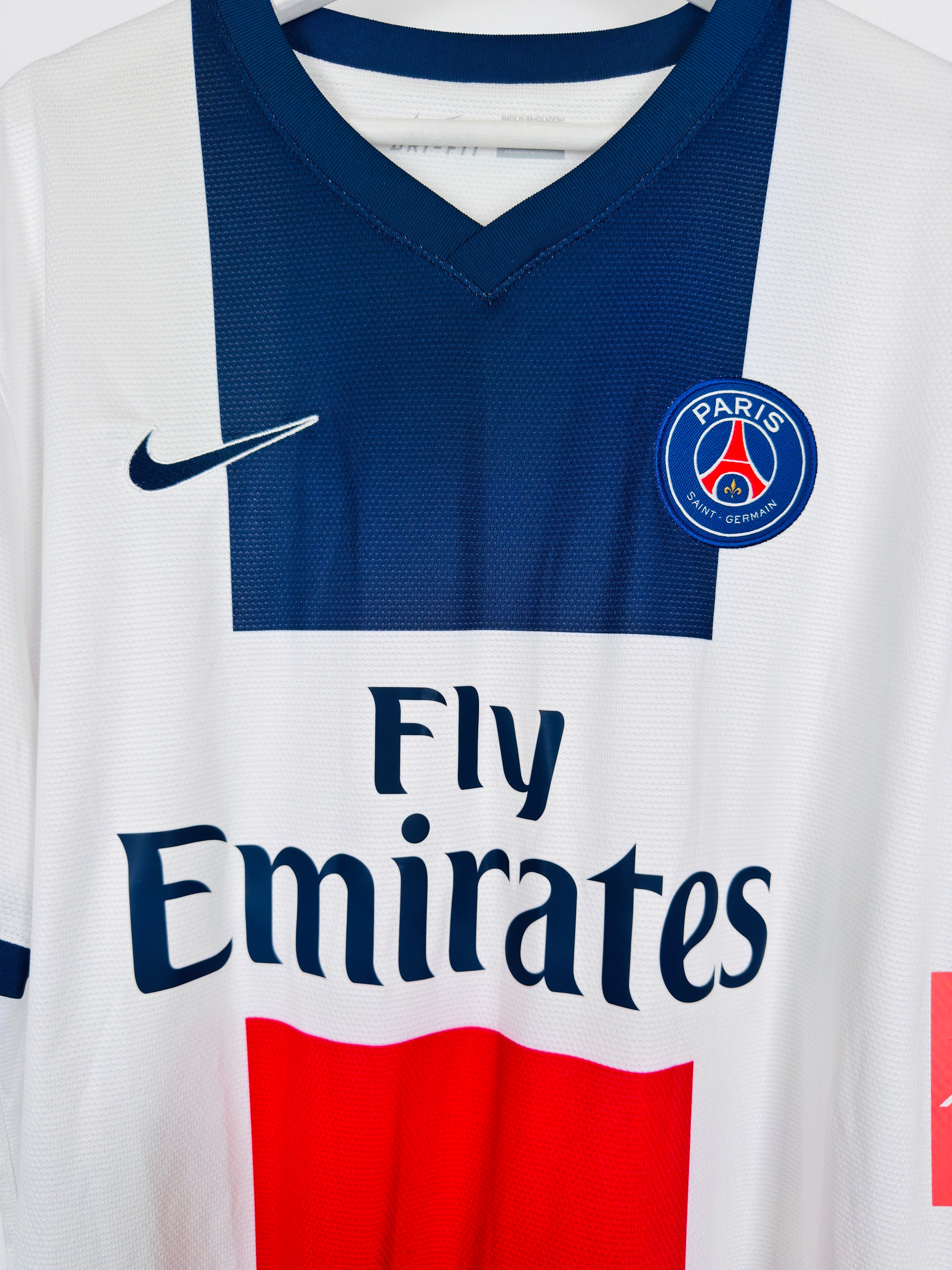 PSG 2013/2014 AWAY FOOTBALL SHIRT - IBRAHIMOVIC #10 (XL)
