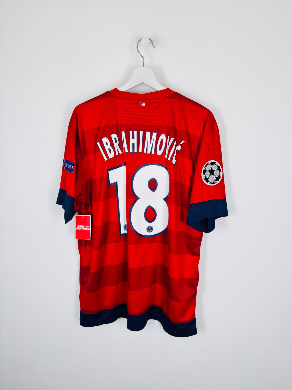 PSG 2012/2013 AWAY FOOTBALL SHIRT - IBRAHIMOVIC #18 (XL)