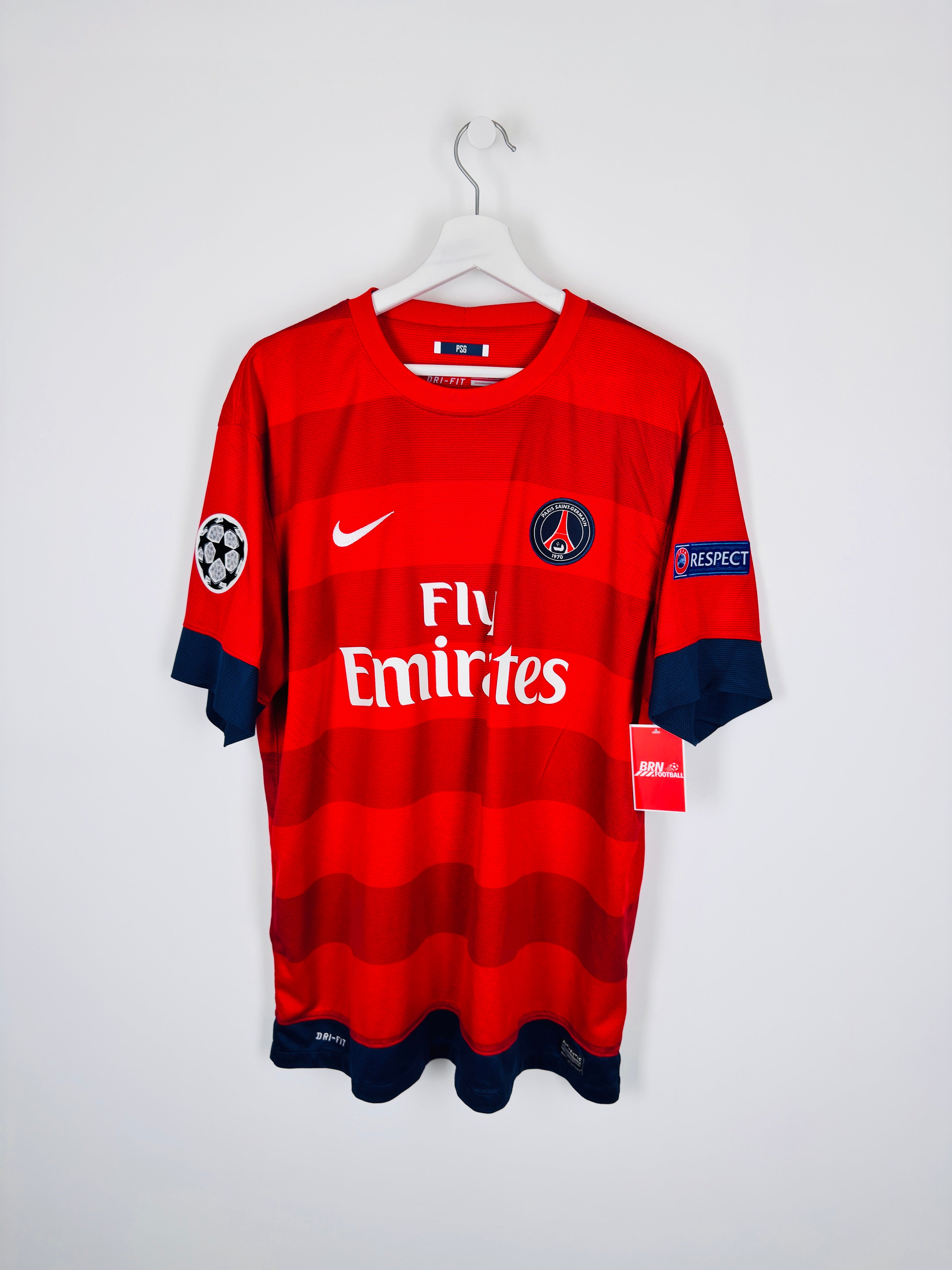 PSG 2012/2013 AWAY FOOTBALL SHIRT - IBRAHIMOVIC #18 (XL)