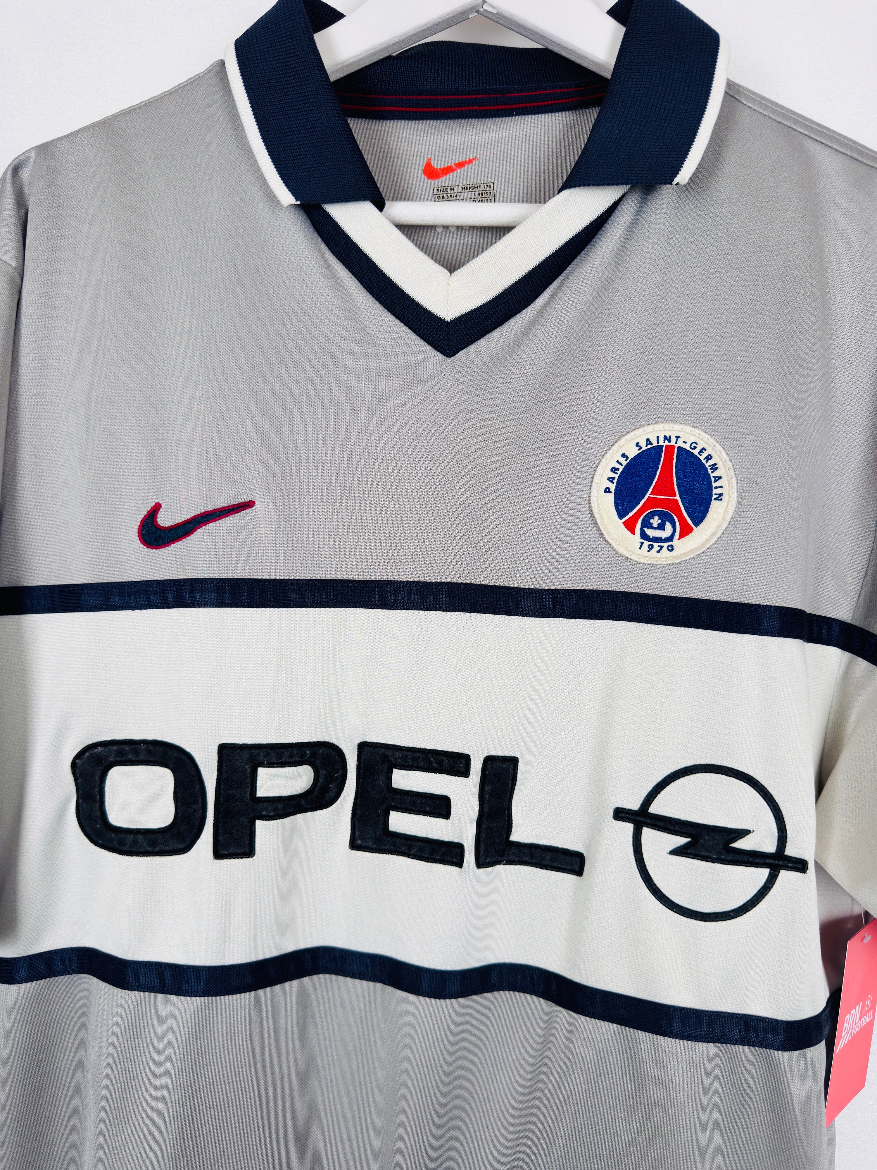 PSG 1999/2000 AWAY OPEL FOOTBALL SHIRT (M)