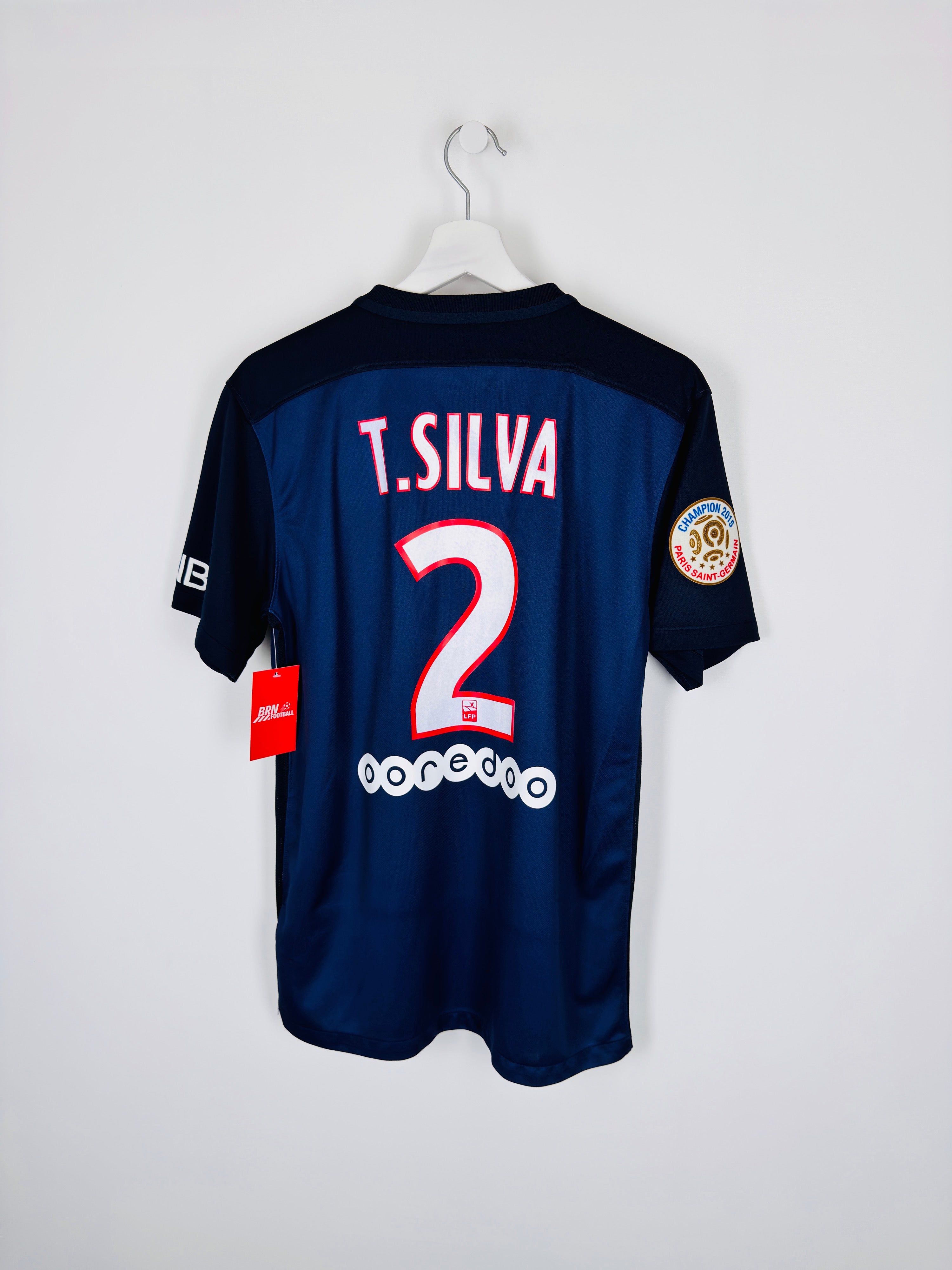 PSG 2015/2016 HOME FOOTBALL JERSEY - T.SILVA #2 (M)