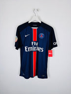 PSG 2015/2016 HOME FOOTBALL JERSEY - T.SILVA #2 (M)