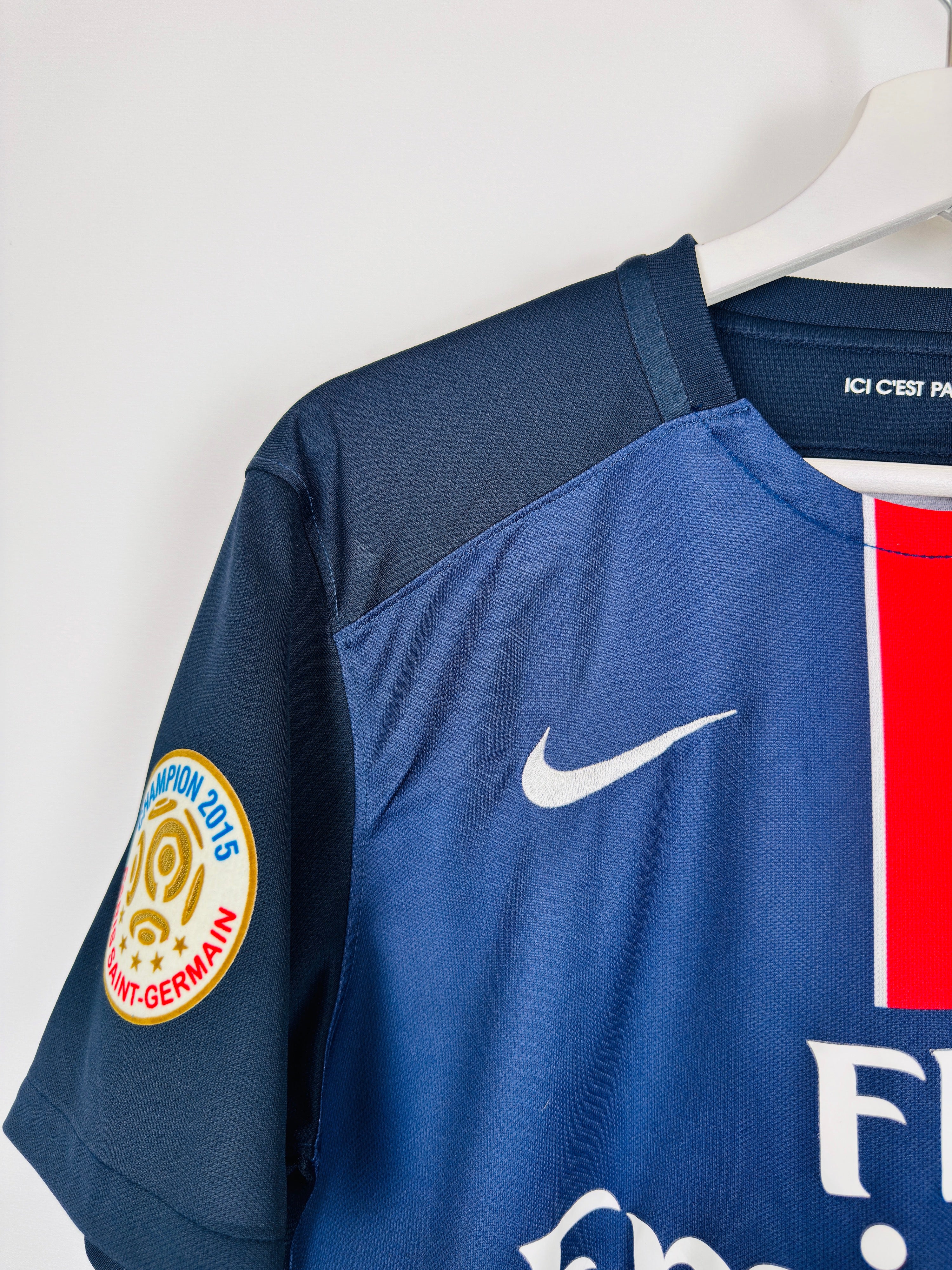 PSG 2015/2016 HOME FOOTBALL JERSEY - T.SILVA #2 (M)