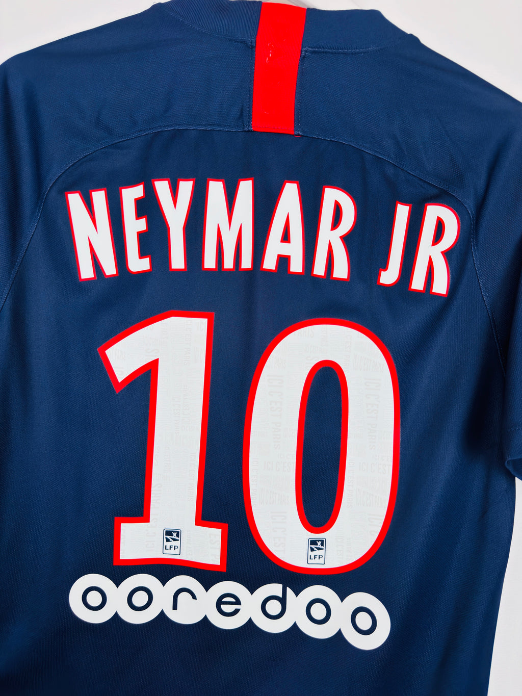 PSG 2019/2020 HOME FOOTBALL JERSEY - NEYMAR JR #10 (S)