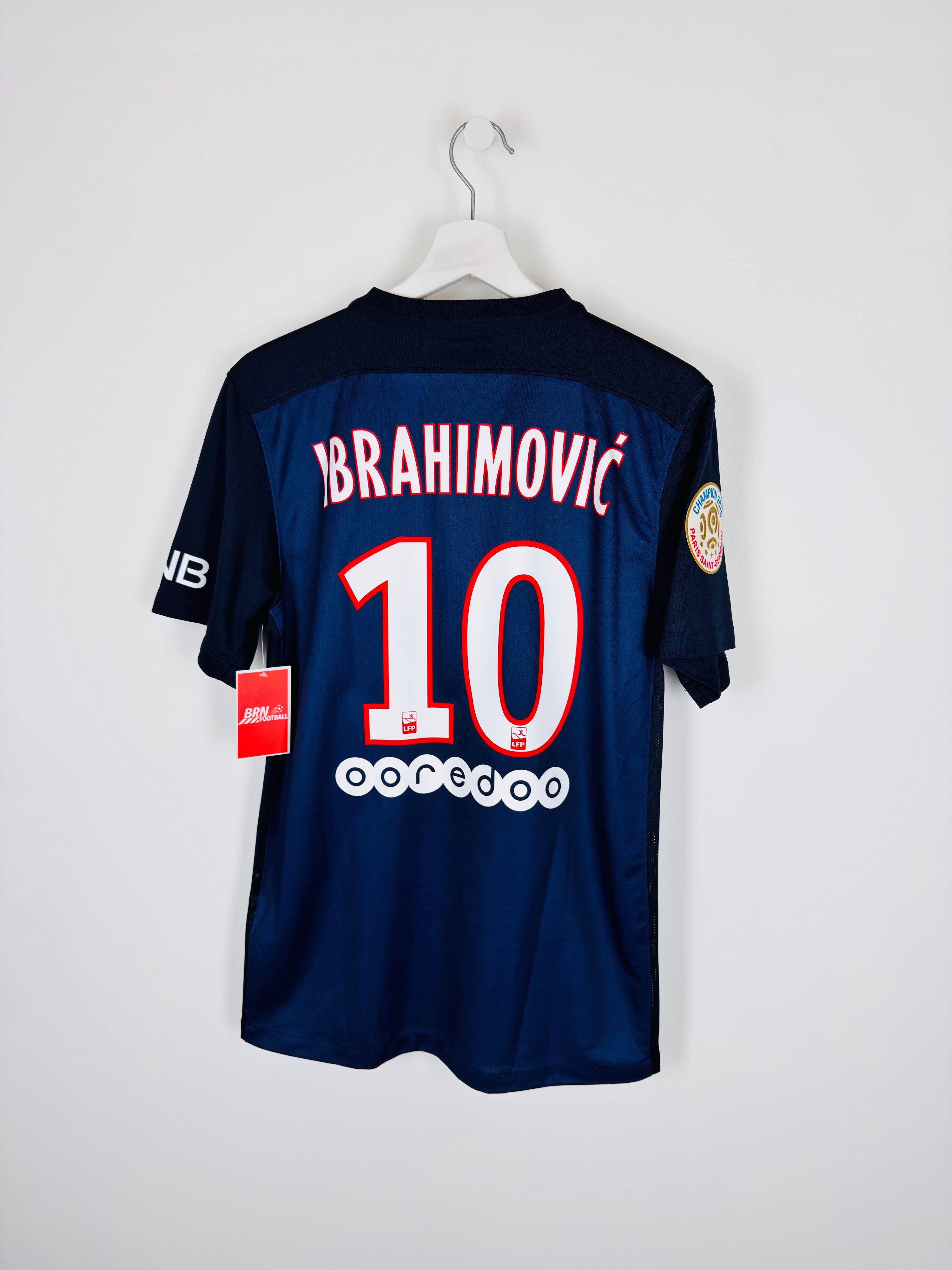 PSG HOME FOOTBALL JERSEY 2015/2016 - IBRAHIMOVIC #10 (S)