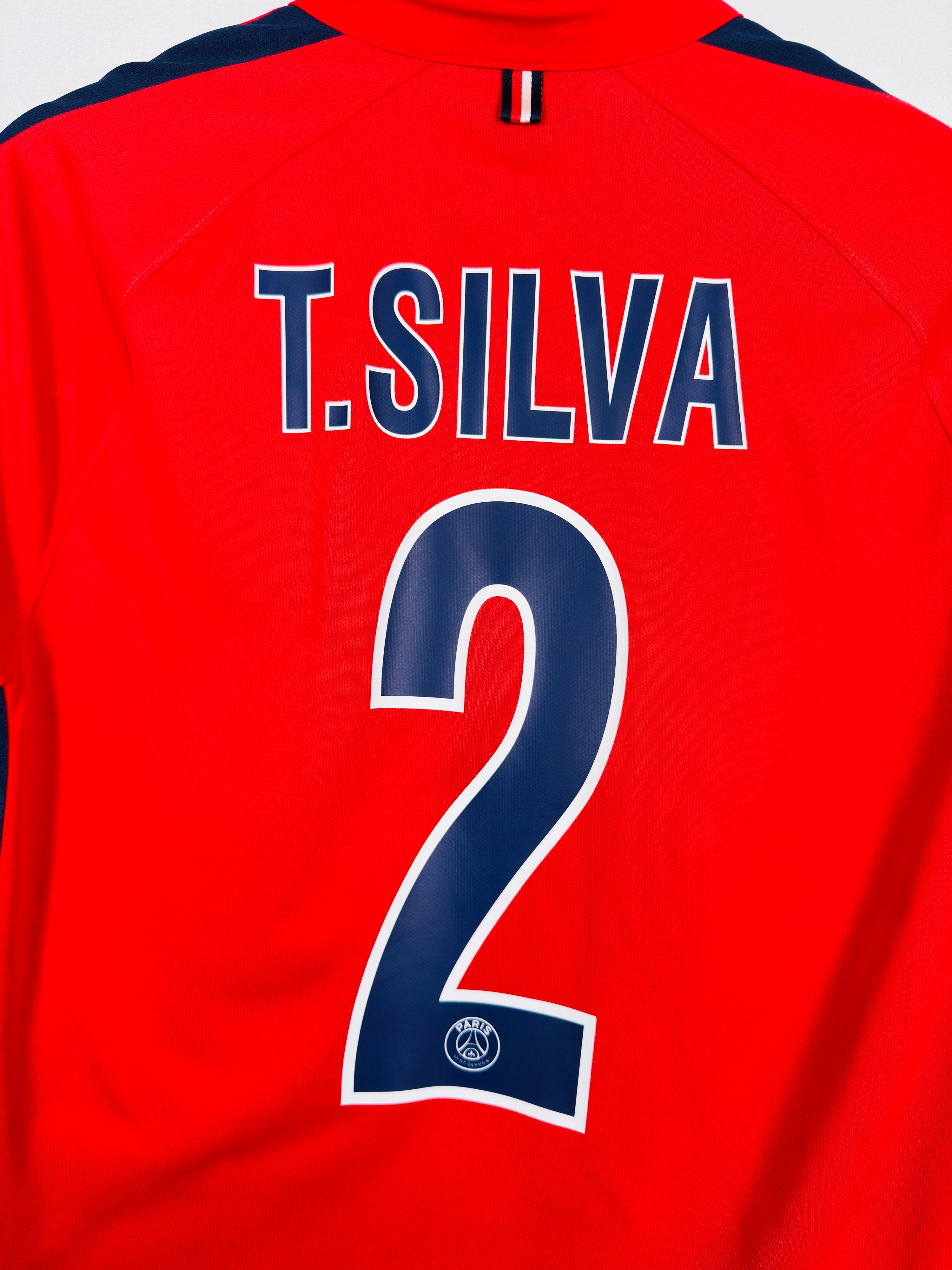 PSG 2014/2015 THIRD FOOTBALL JERSEY - T.SILVA #2 (S)