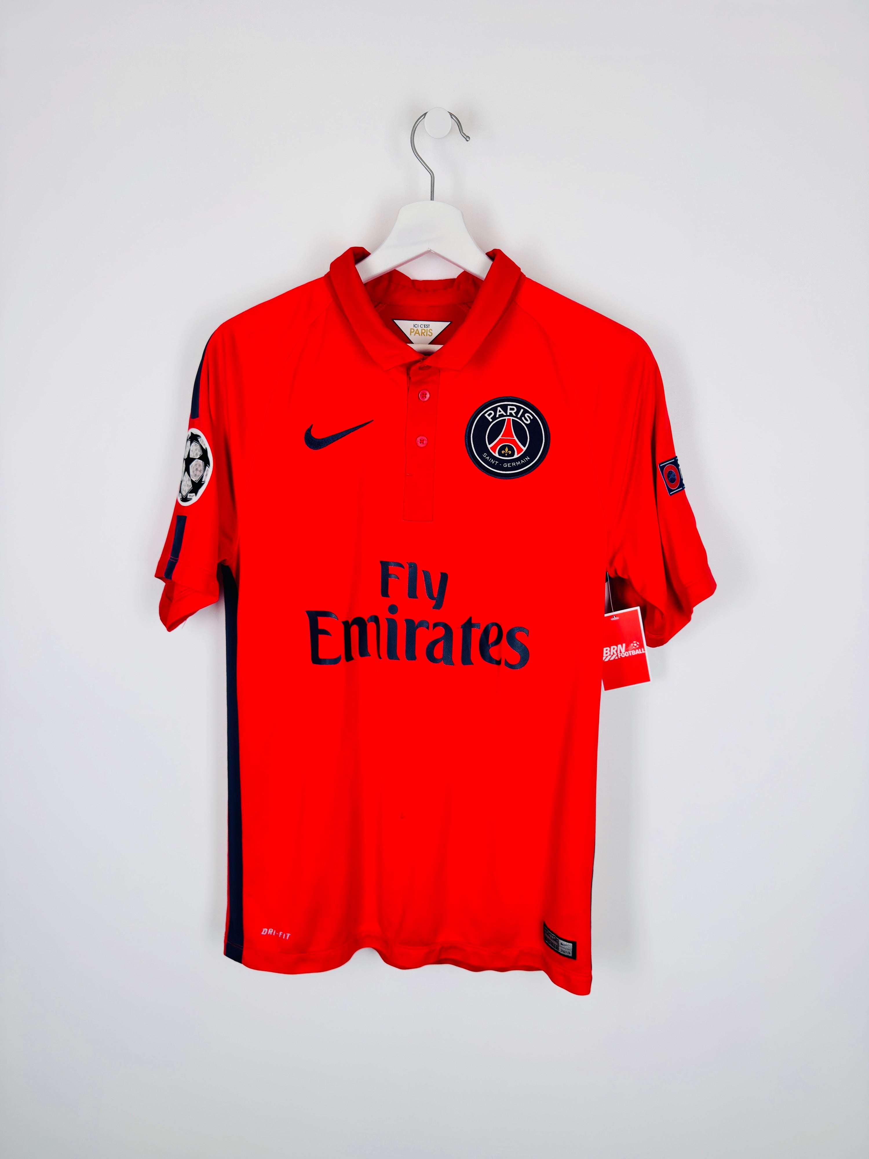 PSG 2014/2015 THIRD FOOTBALL JERSEY - T.SILVA #2 (S)
