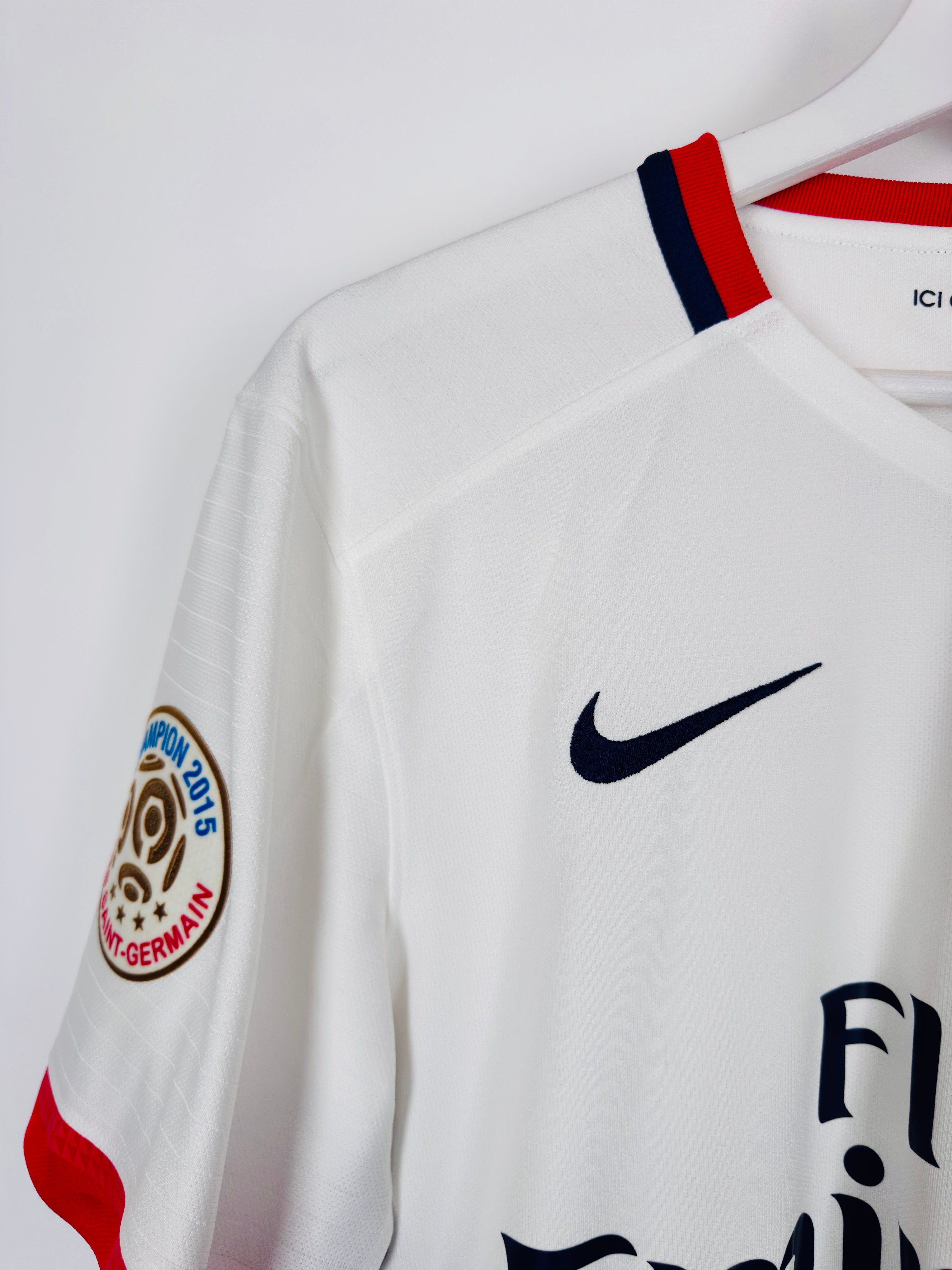PSG 2015/2016 AWAY FOOTBALL SHIRT - IBRAHIMOVIC #10 (S)
