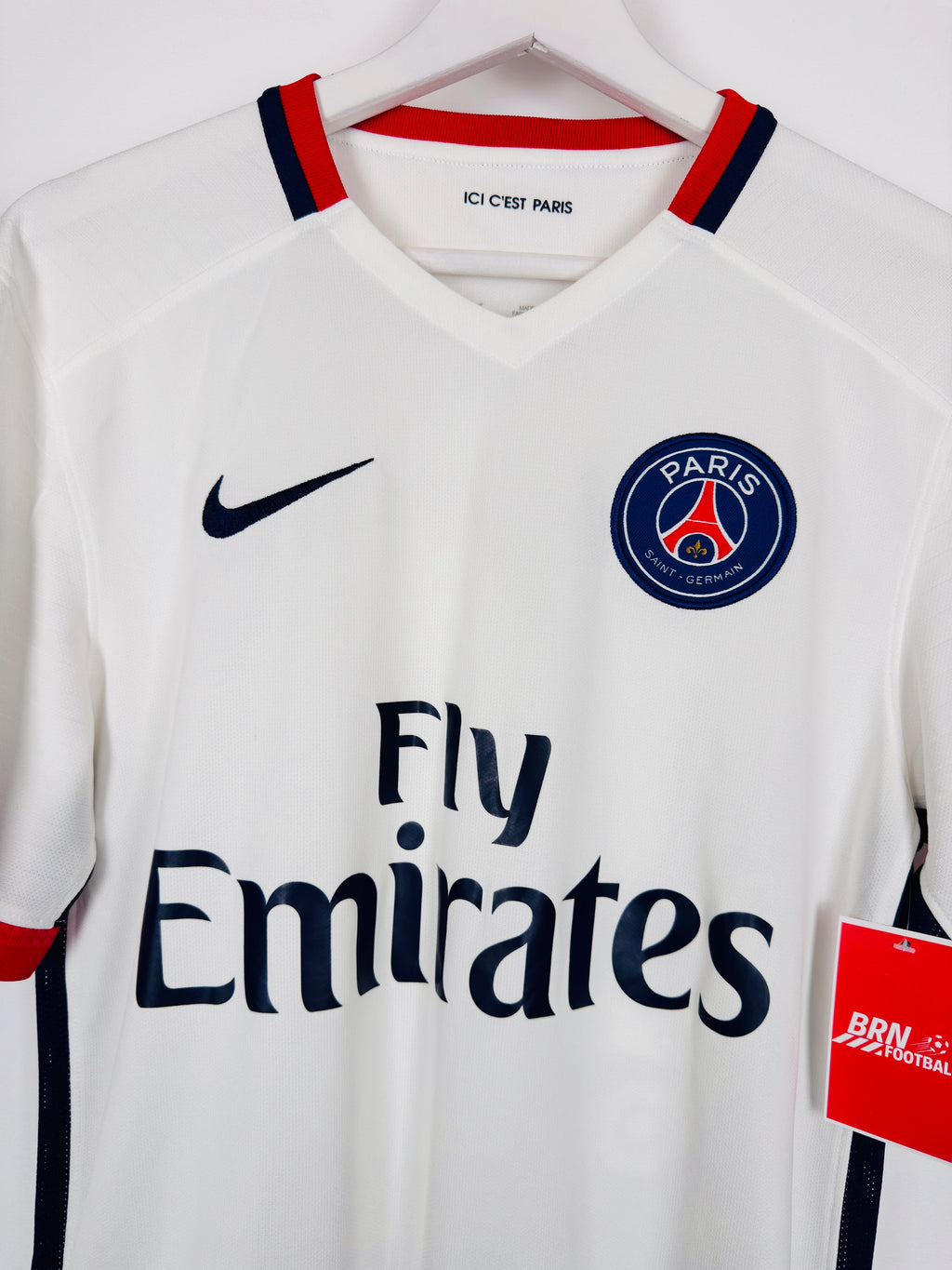 PSG 2015/2016 AWAY FOOTBALL SHIRT - IBRAHIMOVIC #10 (S)