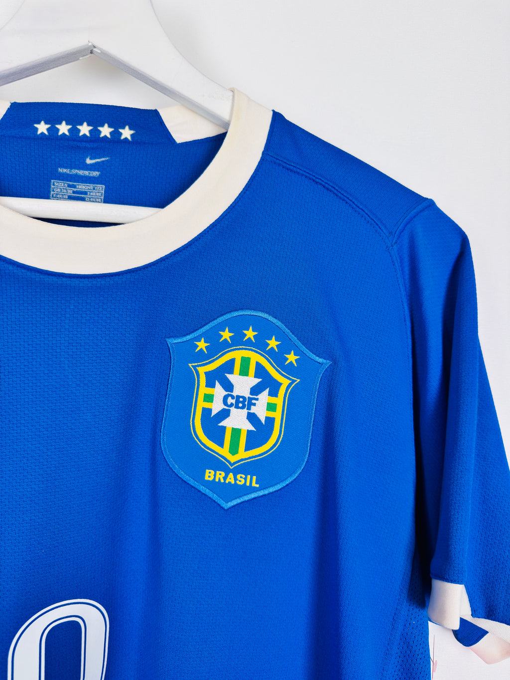 BRAZIL 2006 AWAY FOOTBALL SHIRT - RONALDO #9 (S)