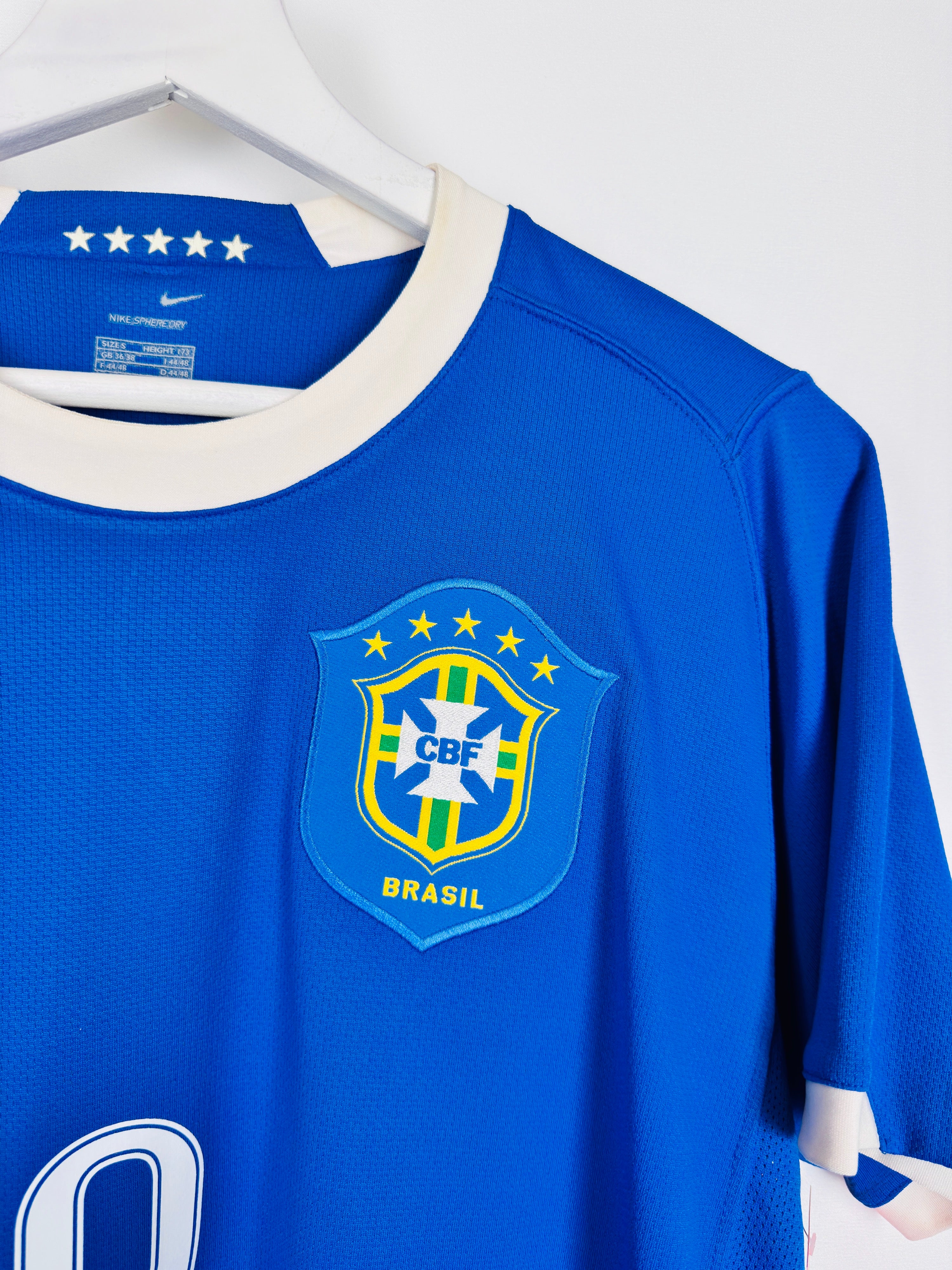BRAZIL 2006 AWAY FOOTBALL SHIRT - RONALDO #9 (S)