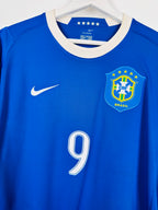 BRAZIL 2006 AWAY FOOTBALL SHIRT - RONALDO #9 (S)