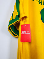BRAZIL 1998 HOME FOOTBALL JERSEY - RONALDO #9 (XL)