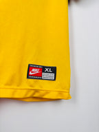 BRAZIL 1998 HOME FOOTBALL JERSEY - RONALDO #9 (XL)