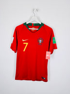PORTUGAL 2018 HOME FOOTBALL JERSEY - RONALDO #7 (S)