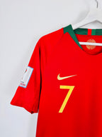 PORTUGAL 2018 HOME FOOTBALL JERSEY - RONALDO #7 (S)
