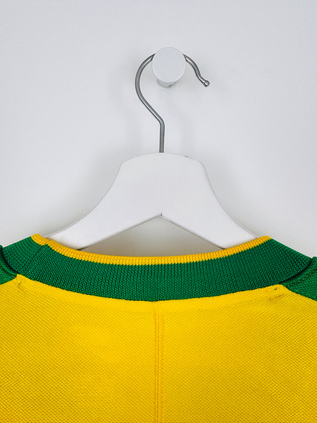 BRAZIL 1998 HOME FOOTBALL JERSEY - RONALDO #9 (S)