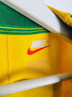 BRAZIL 1998 HOME FOOTBALL JERSEY - RONALDO #9 (S)