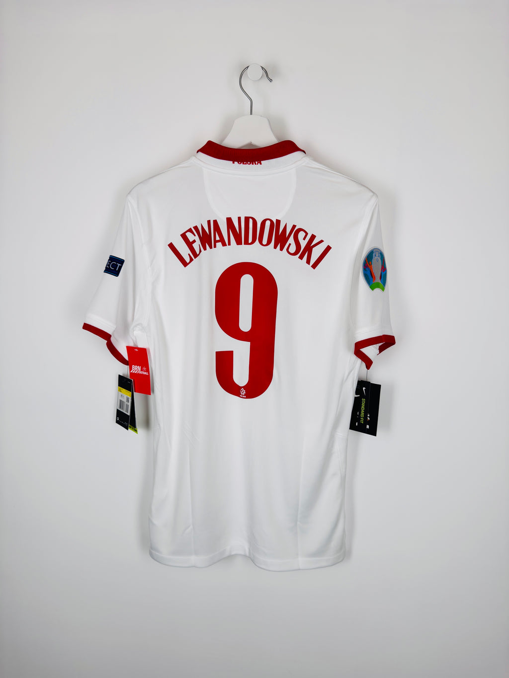 POLAND 2020 HOME FOOTBALL SHIRT NEW - LEWANDOWSKI #9 (S)