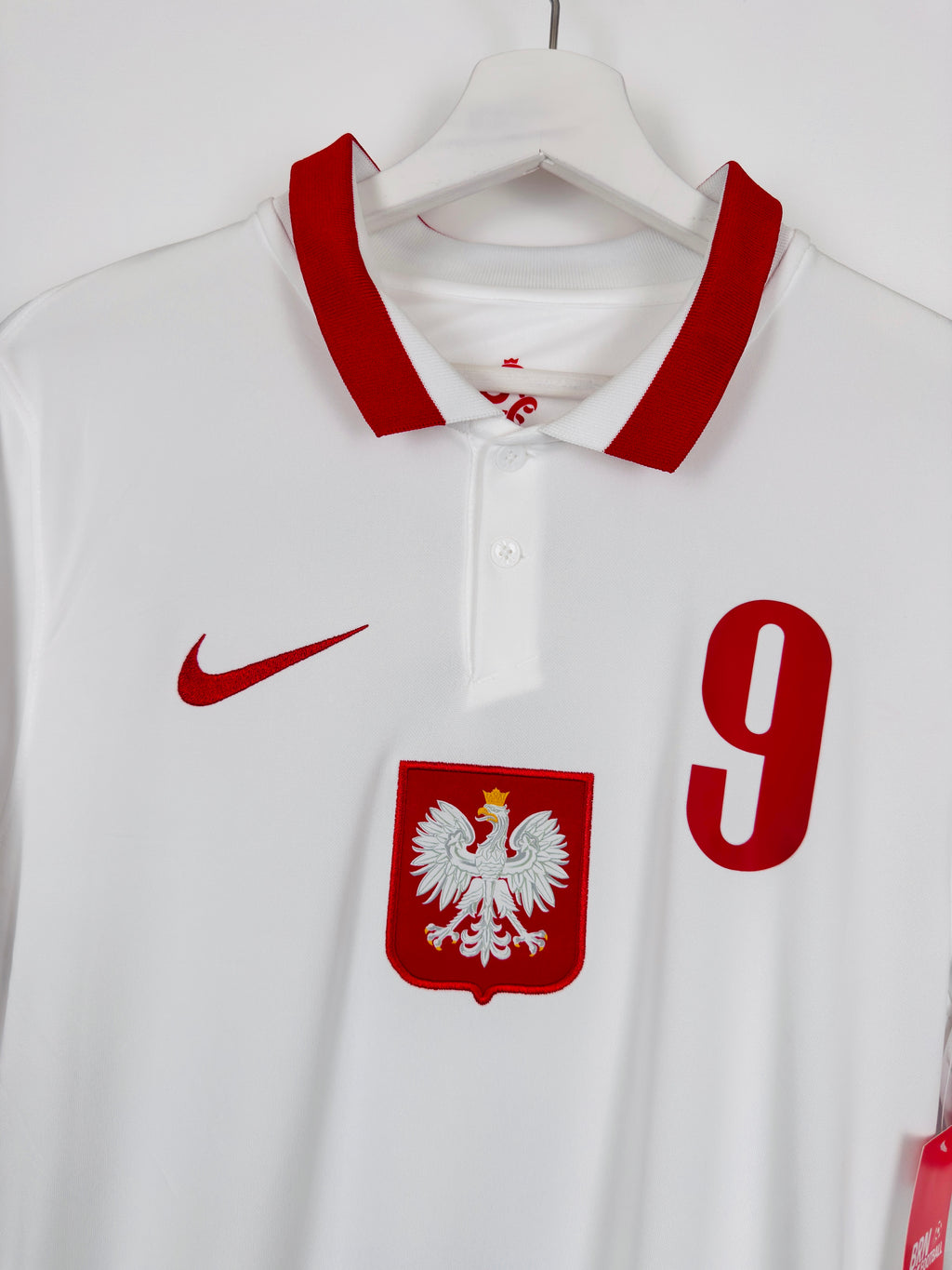 POLAND 2020 HOME FOOTBALL SHIRT NEW - LEWANDOWSKI #9 (S)