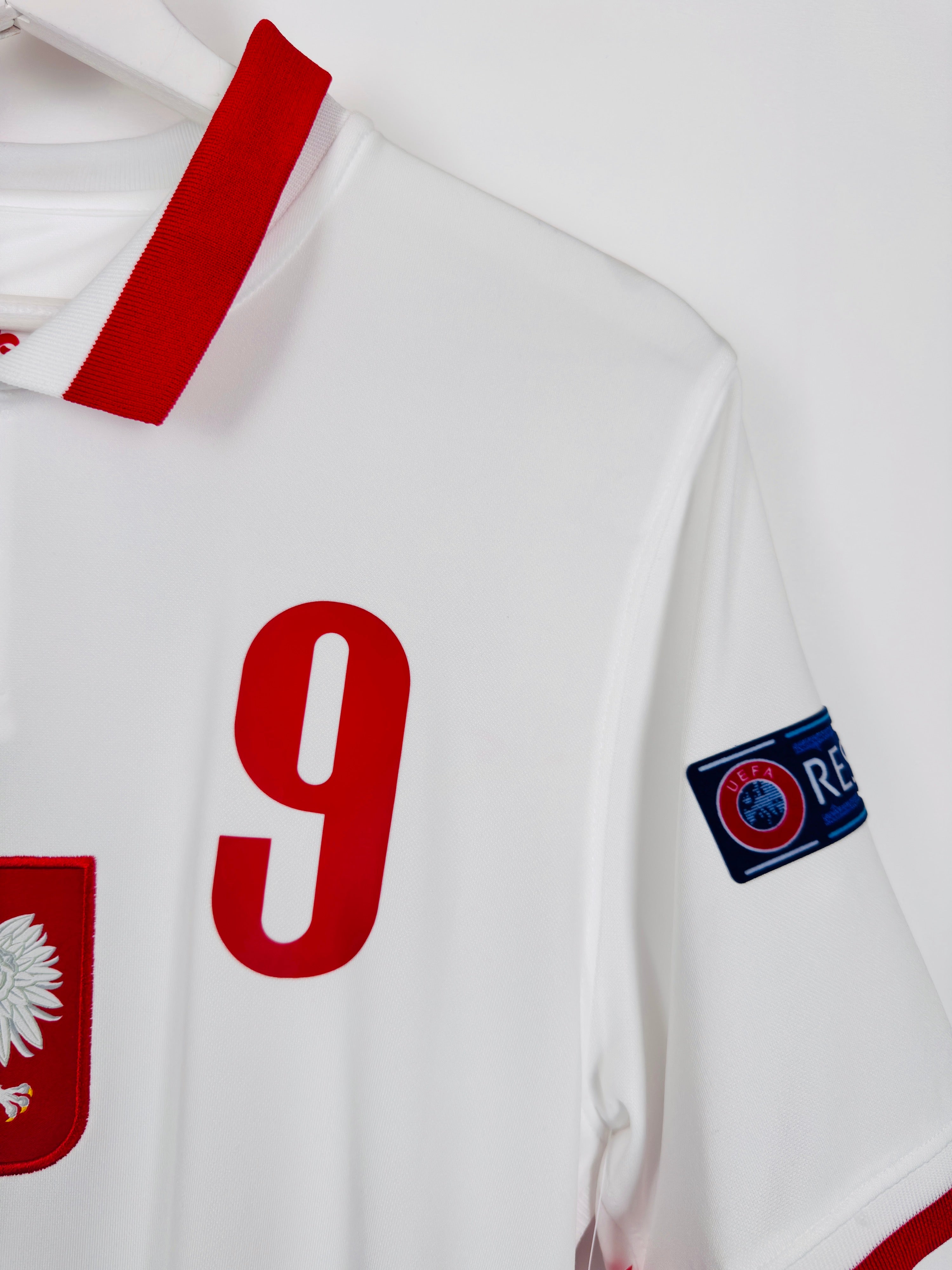 POLAND 2020 HOME FOOTBALL SHIRT NEW - LEWANDOWSKI #9 (S)