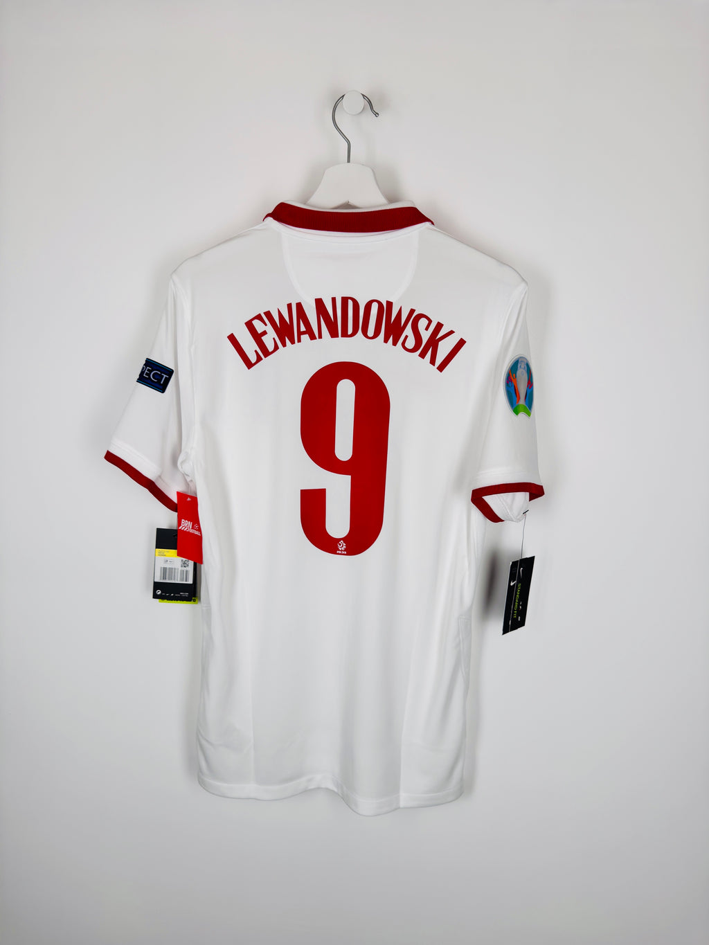 POLAND 2020 HOME FOOTBALL SHIRT NEW - LEWANDOWSKI #9 (S)