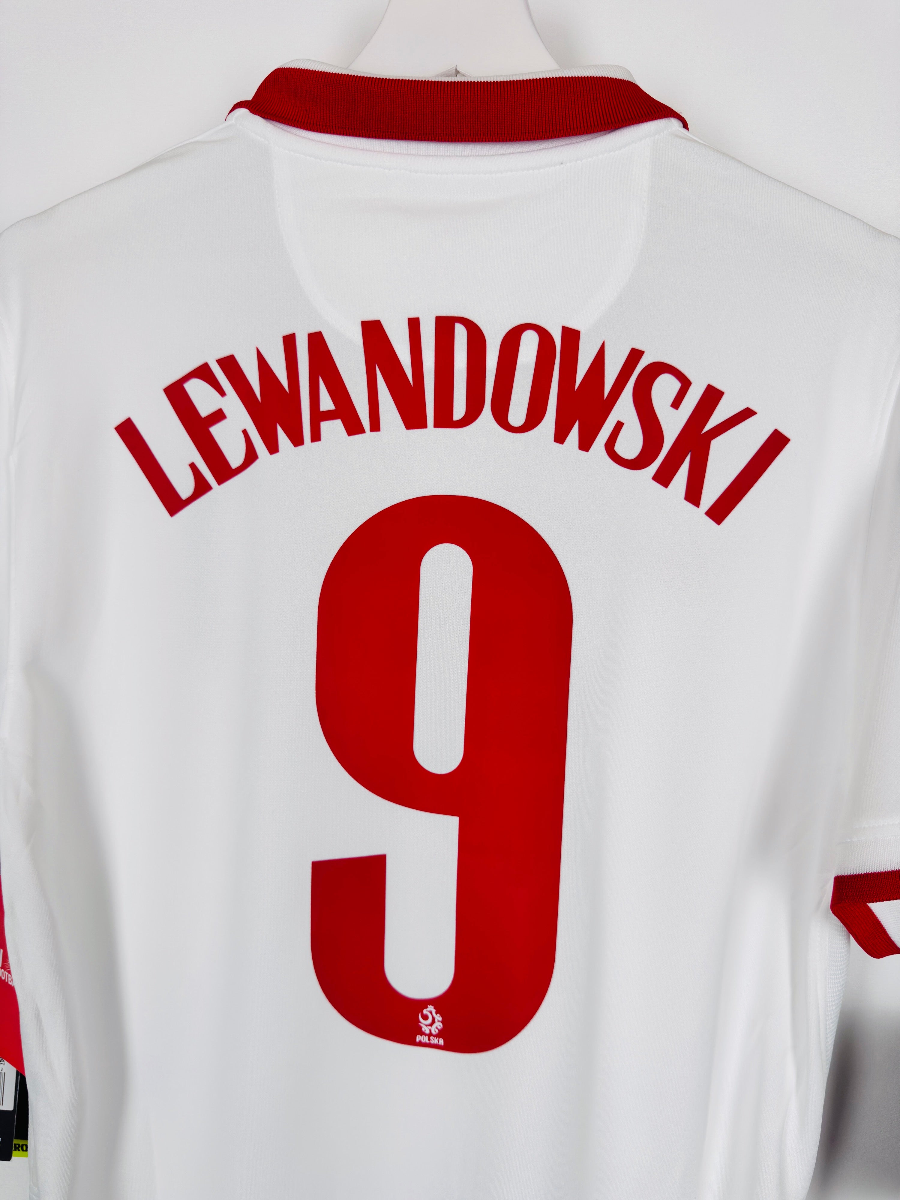 POLAND 2020 HOME FOOTBALL SHIRT NEW - LEWANDOWSKI #9 (S)