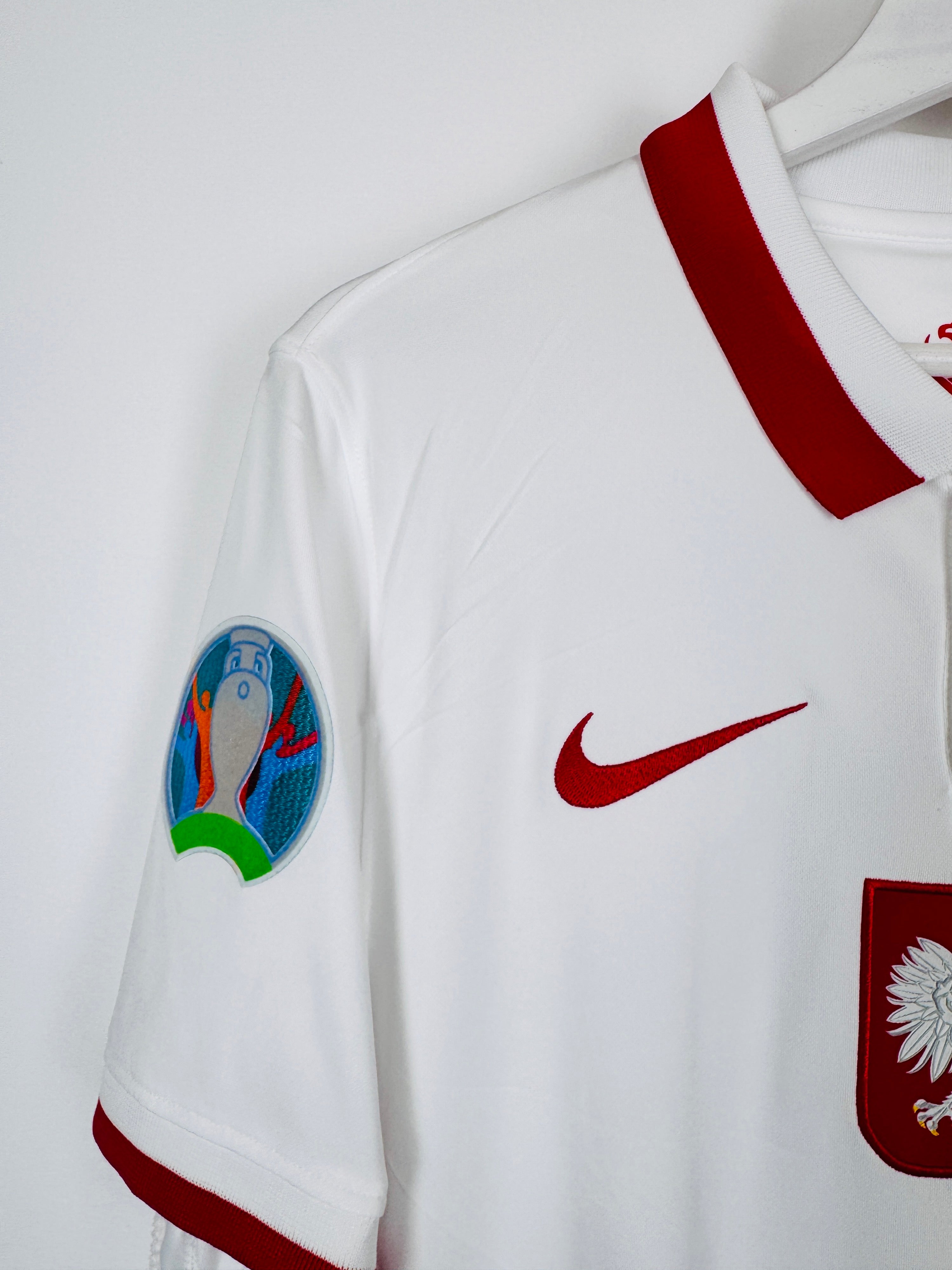 POLAND 2020 HOME FOOTBALL SHIRT NEW - LEWANDOWSKI #9 (S)