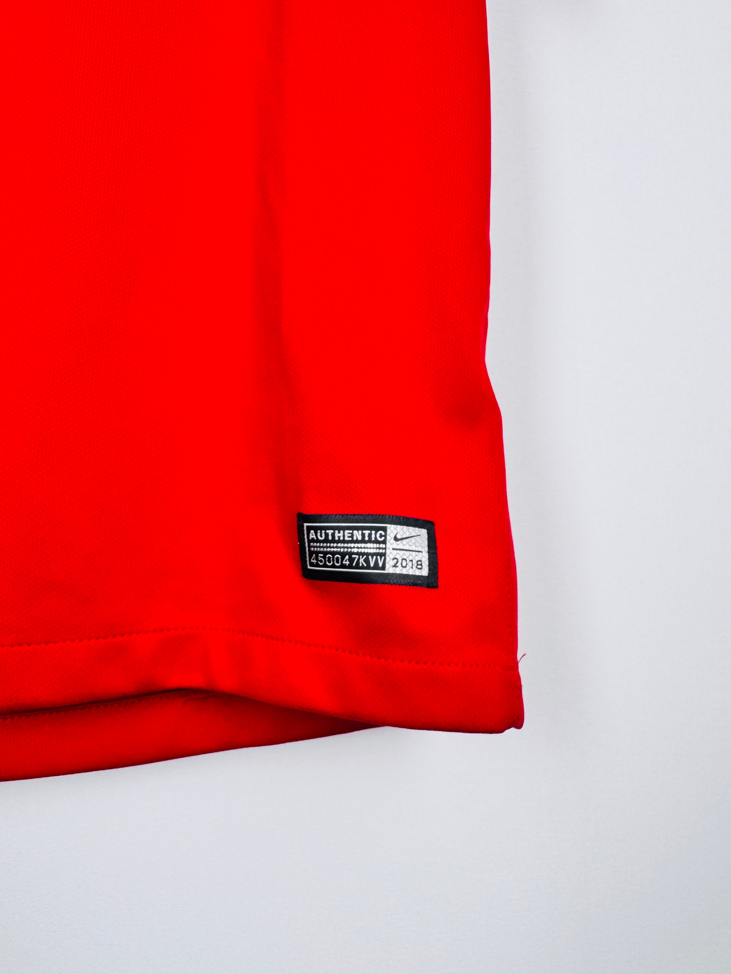 PORTUGAL 2018 HOME FOOTBALL JERSEY - RONALDO #7 (S)
