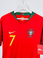 PORTUGAL 2018 HOME FOOTBALL JERSEY - RONALDO #7 (S)