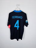 ENGLAND 2012 AWAY FOOTBALL SHIRT - GERRARD #4 (L)