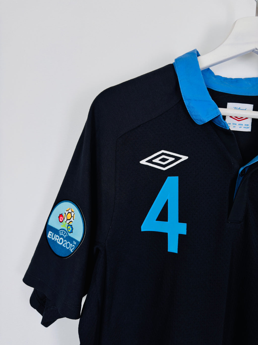 ENGLAND 2012 AWAY FOOTBALL SHIRT - GERRARD #4 (L)