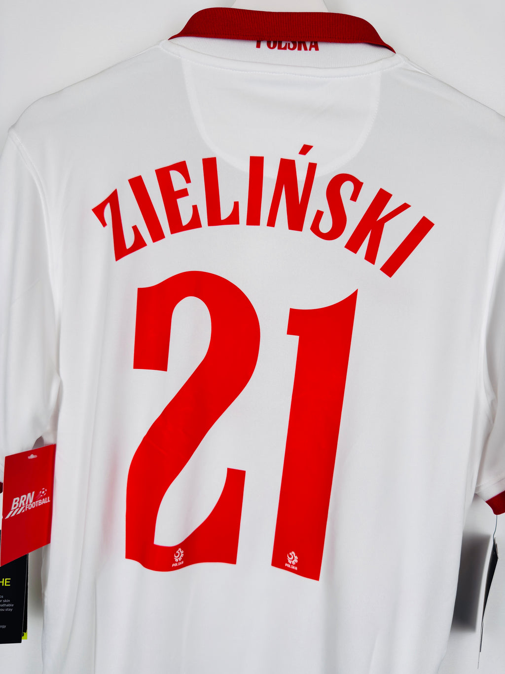NEW POLAND 2020 HOME FOOTBALL SHIRT - ZIELINSKI #21 (S)