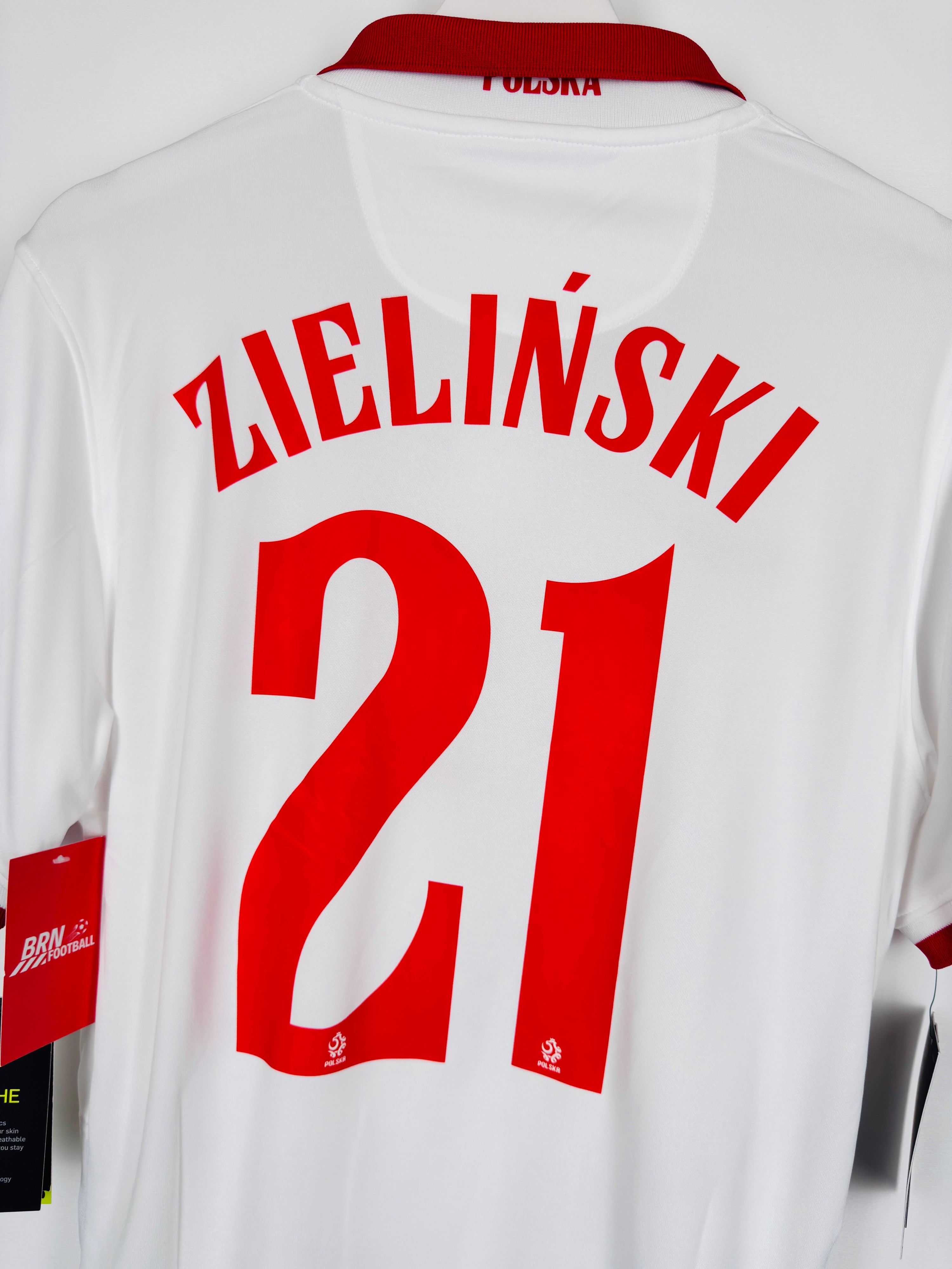 NEW POLAND 2020 HOME FOOTBALL SHIRT - ZIELINSKI #21 (S)