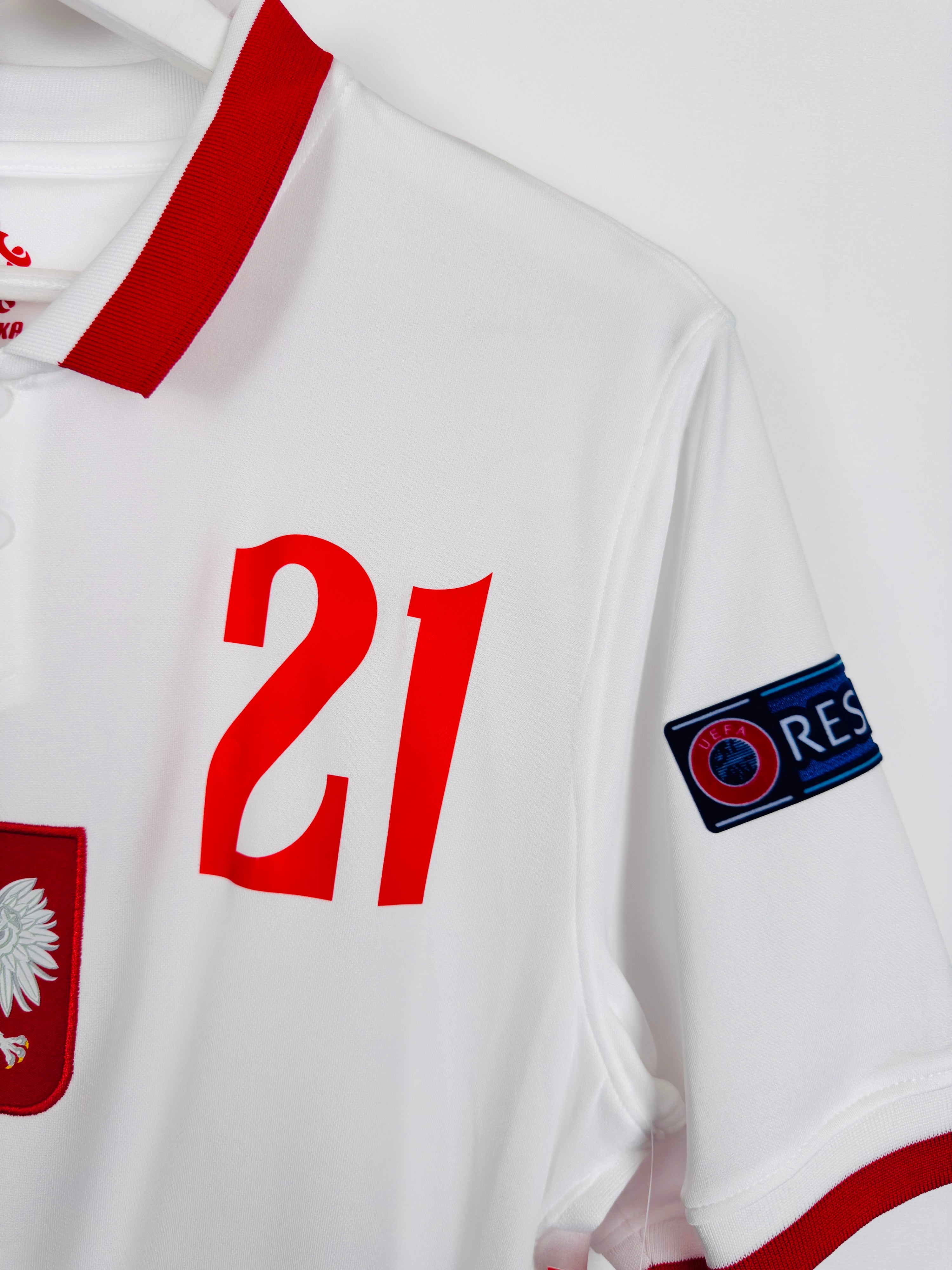 NEW POLAND 2020 HOME FOOTBALL SHIRT - ZIELINSKI #21 (S)