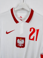 NEW POLAND 2020 HOME FOOTBALL SHIRT - ZIELINSKI #21 (S)