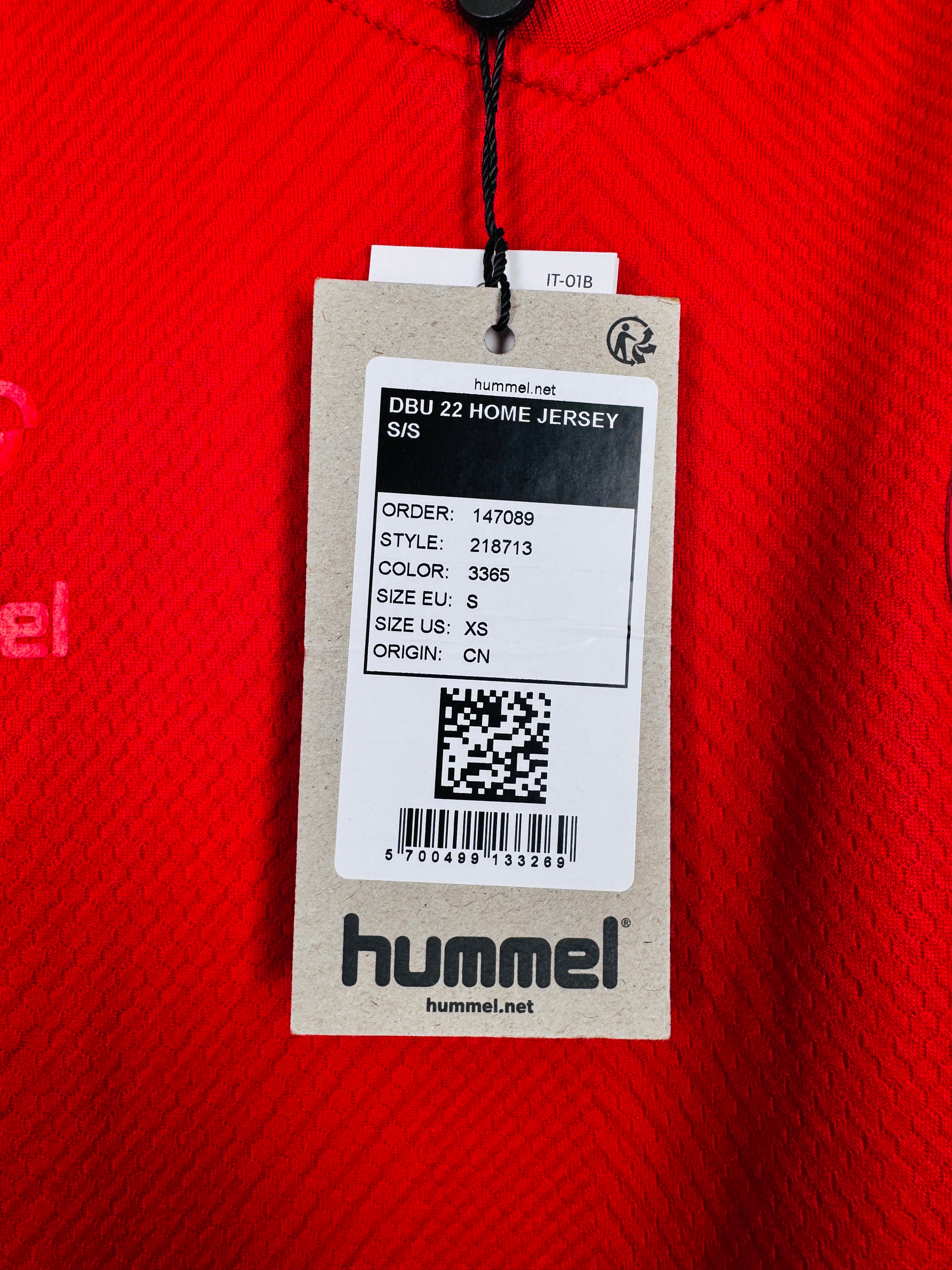NEW DENMARK 2022 HOME FOOTBALL JERSEY (S)