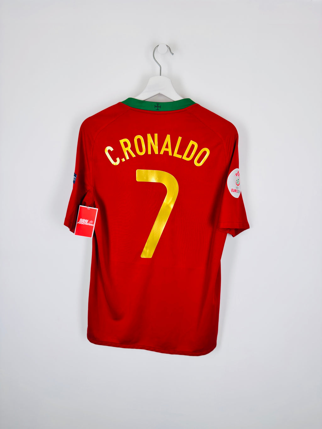 PORTUGAL 2008 HOME FOOTBALL JERSEY - C.RONALDO #7