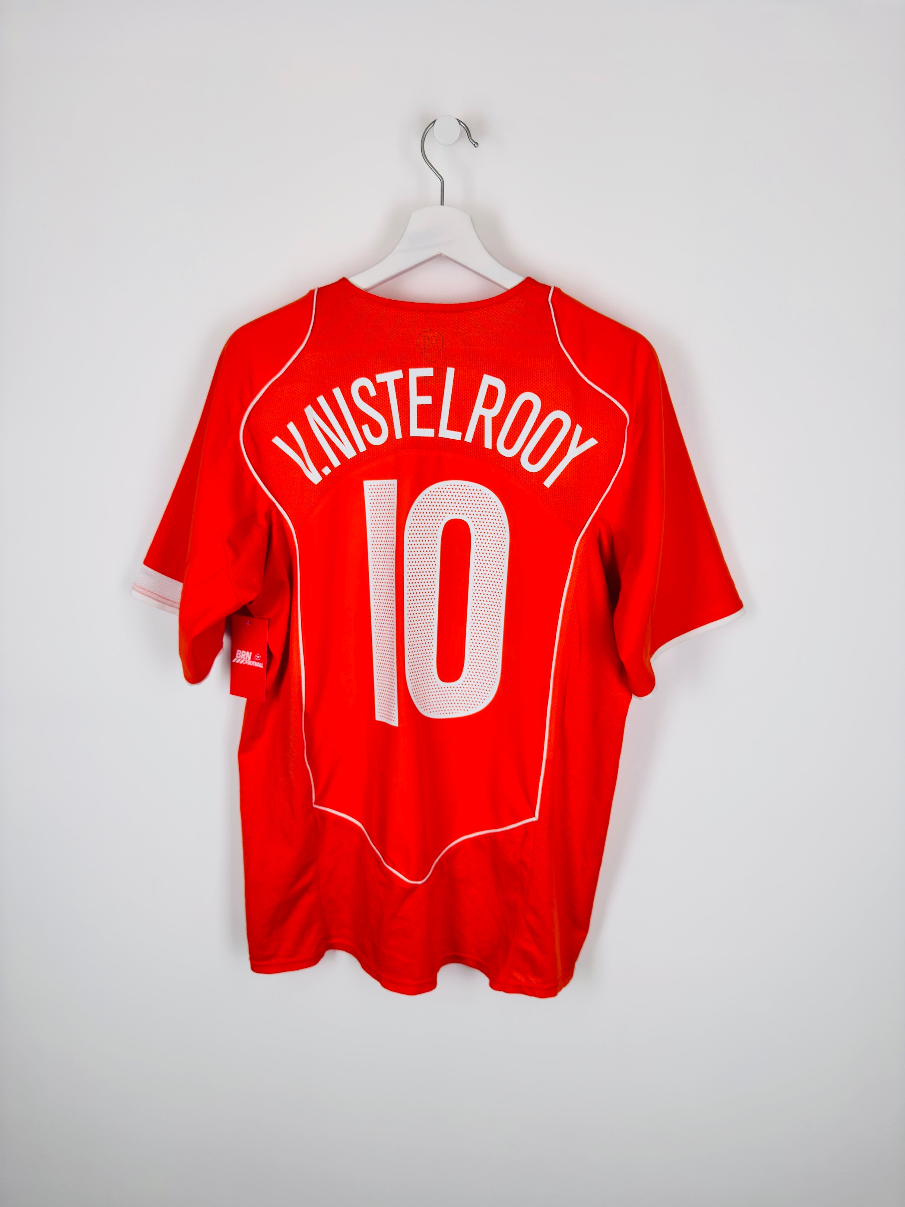 NETHERLANDS FOOTBALL JERSEY 2004/2006 HOME - V.NISTELROOY #10 (M)